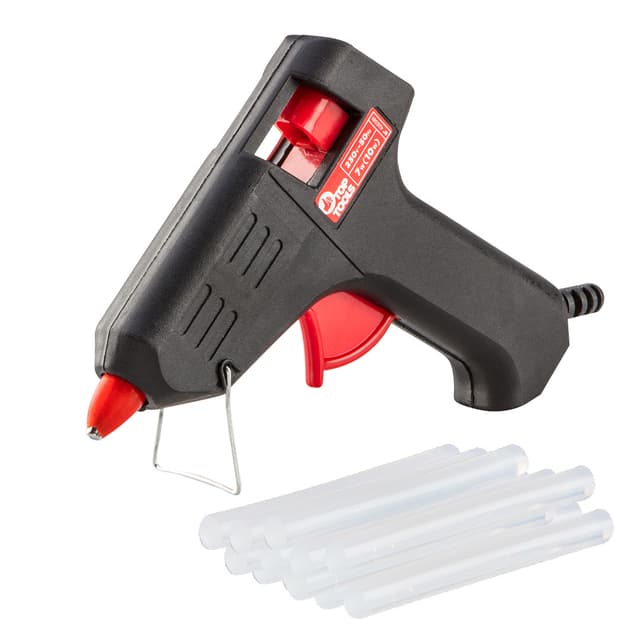 Top Tools Ragasztópisztoly, 8mm, 7/10W, ragasztópatronokkal (42E581+G)