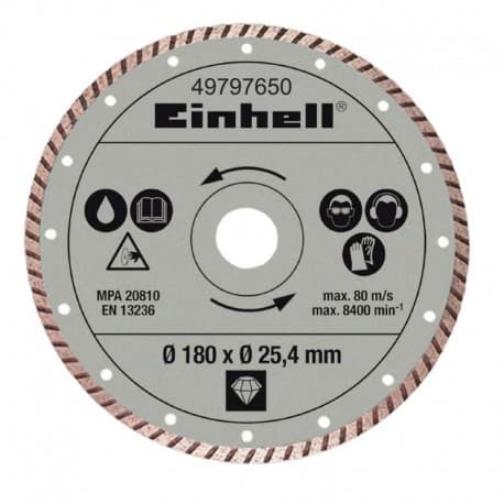 Einhell Gyémánt vágókorong 180x25, 4 mm turbo vágógép tartozék (49797650)