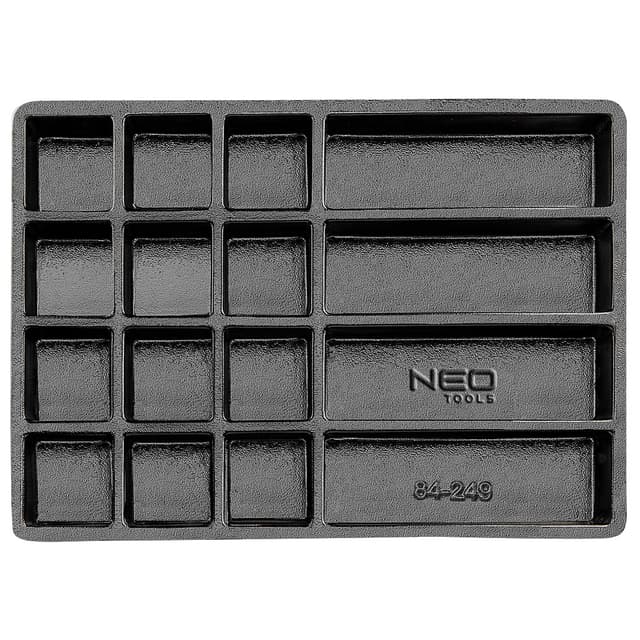 NEO Tároló rekeszes műhelykocsitálca, teljes fiók méretű, 550x386mm (84-249)